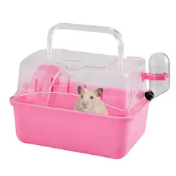 Hamster Travel Carrier Outing Cage Multifunctional Portable Travel Carrier Guinea Pig Cage Small Animal Outing Cage Supplies