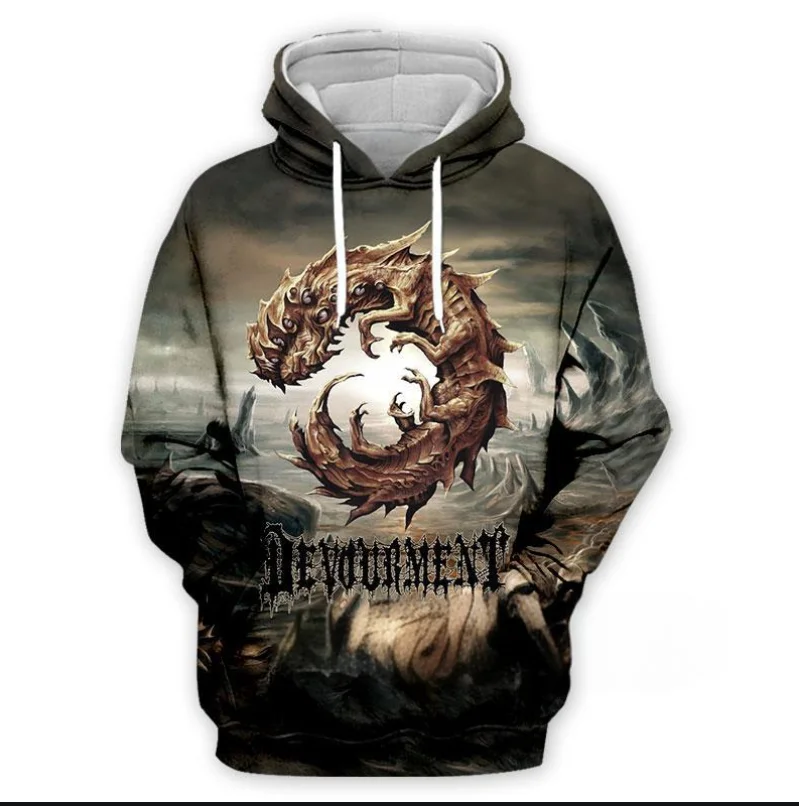 Devourment Band Hoodies for Men and Women 3D Print Casual Streetwear Hooded Sweatshirts Hoodie Men Clothing