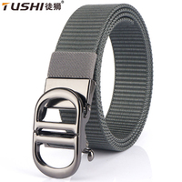 TUSHI New Tactical Belt Metal Buckle Quick Release Metal Automatic Buckle Belt Casual Tooling Training Belt Men's Trousers Belt