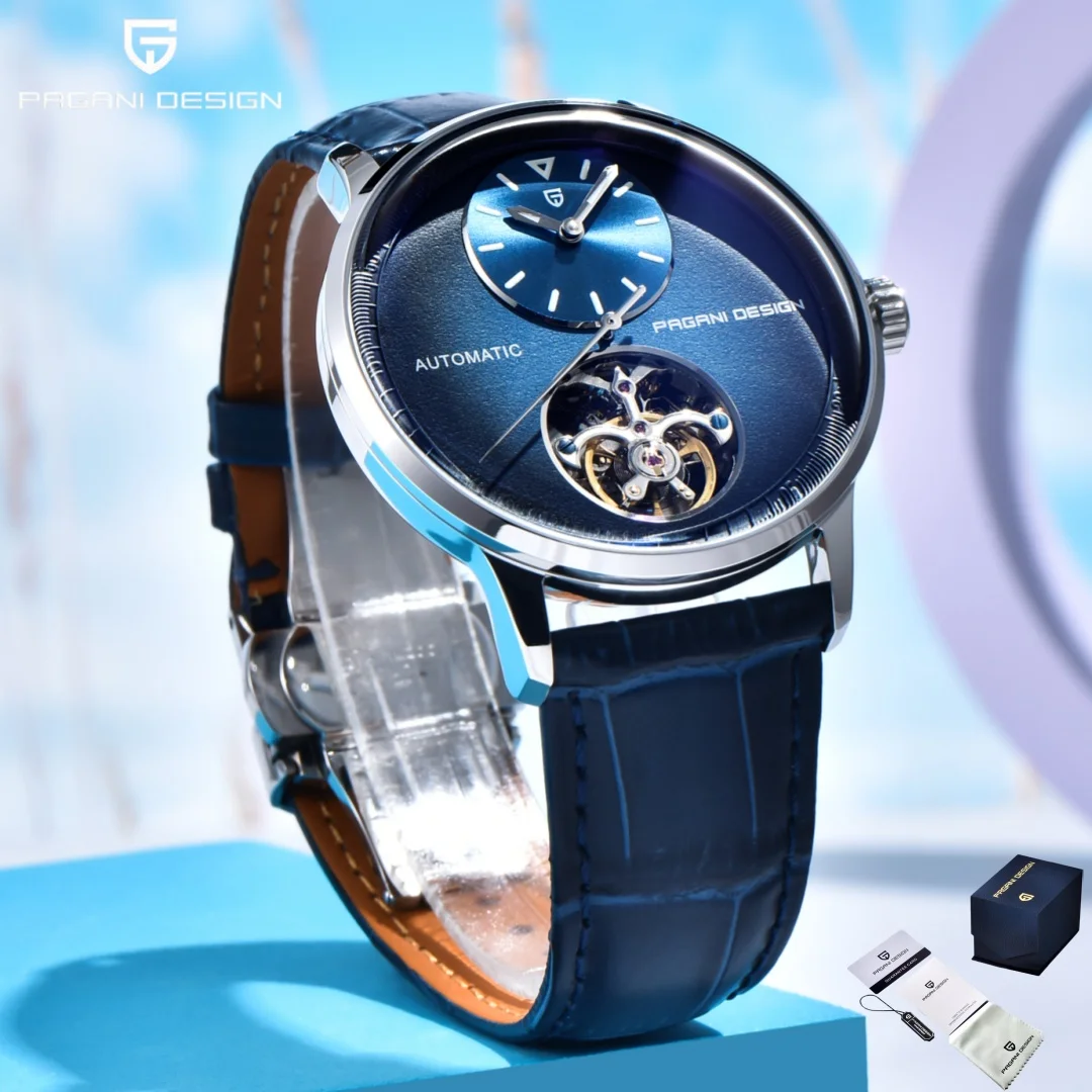 

PAGANI DESIGN 2025 Новые мужские механические часы M2791B 42 мм PD1796 Повседневная ретро-издание Автоматические водонепроницаемые кожаные часы reloj hombre