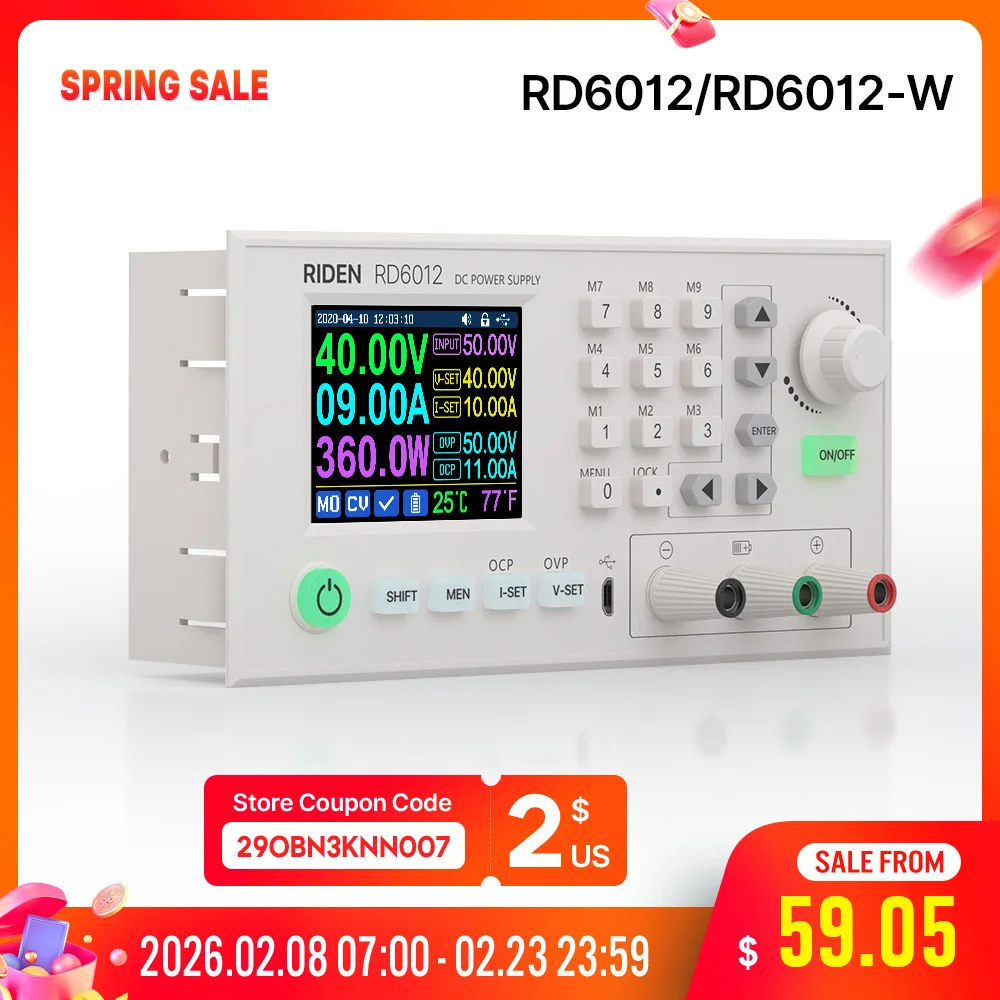 60V 12A USB WiFi Power Supply