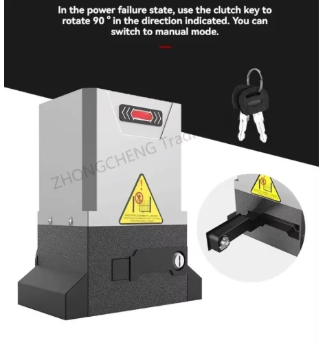 Remote Control  Linear Translation Motor Flat Opening Villa Push and Pull Factory Door Electric Door Machine