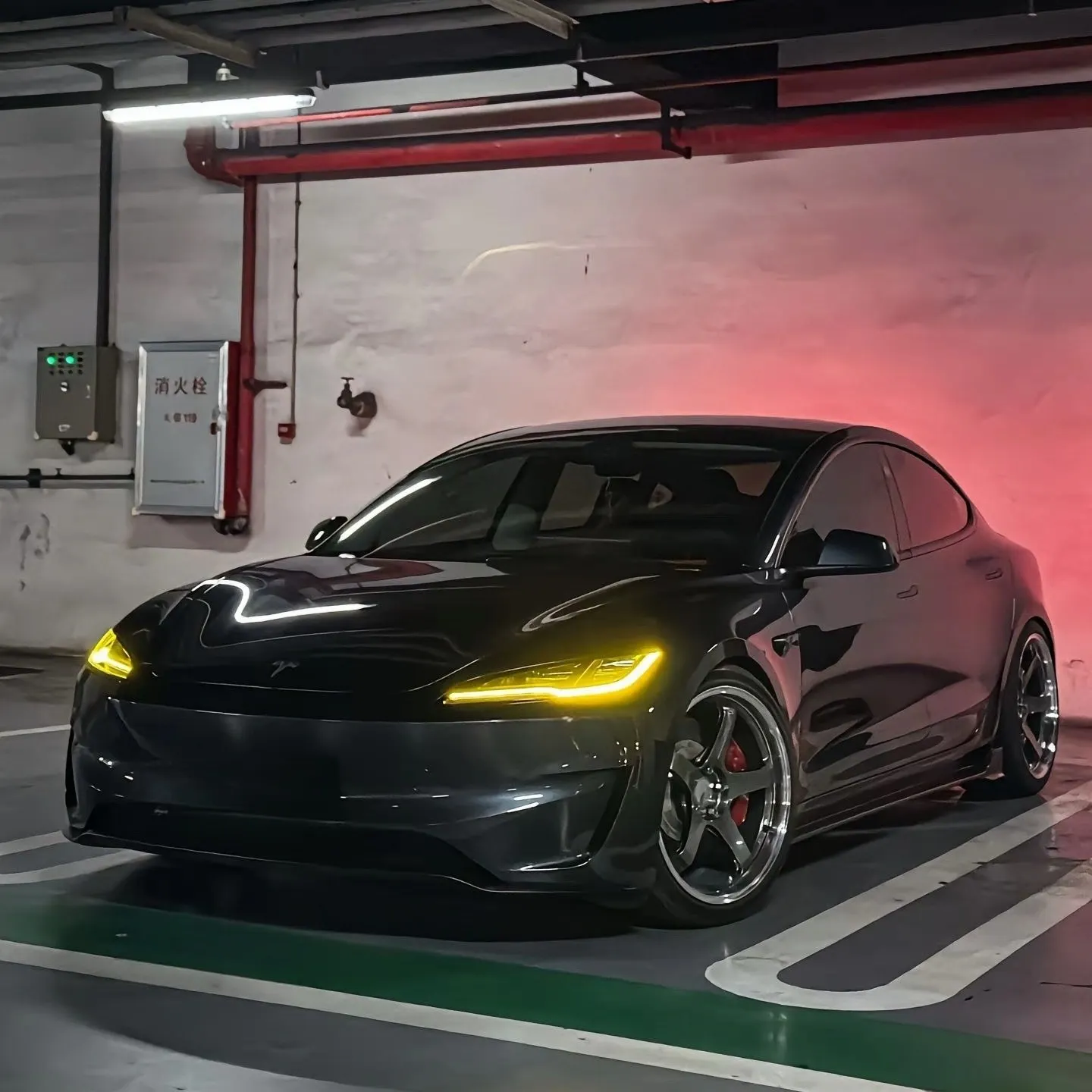 Non-RGB Daytime Running Light Yellow LED Boards For 2024 2025 Tesla model 3 Headlight DRL Module Blue Red