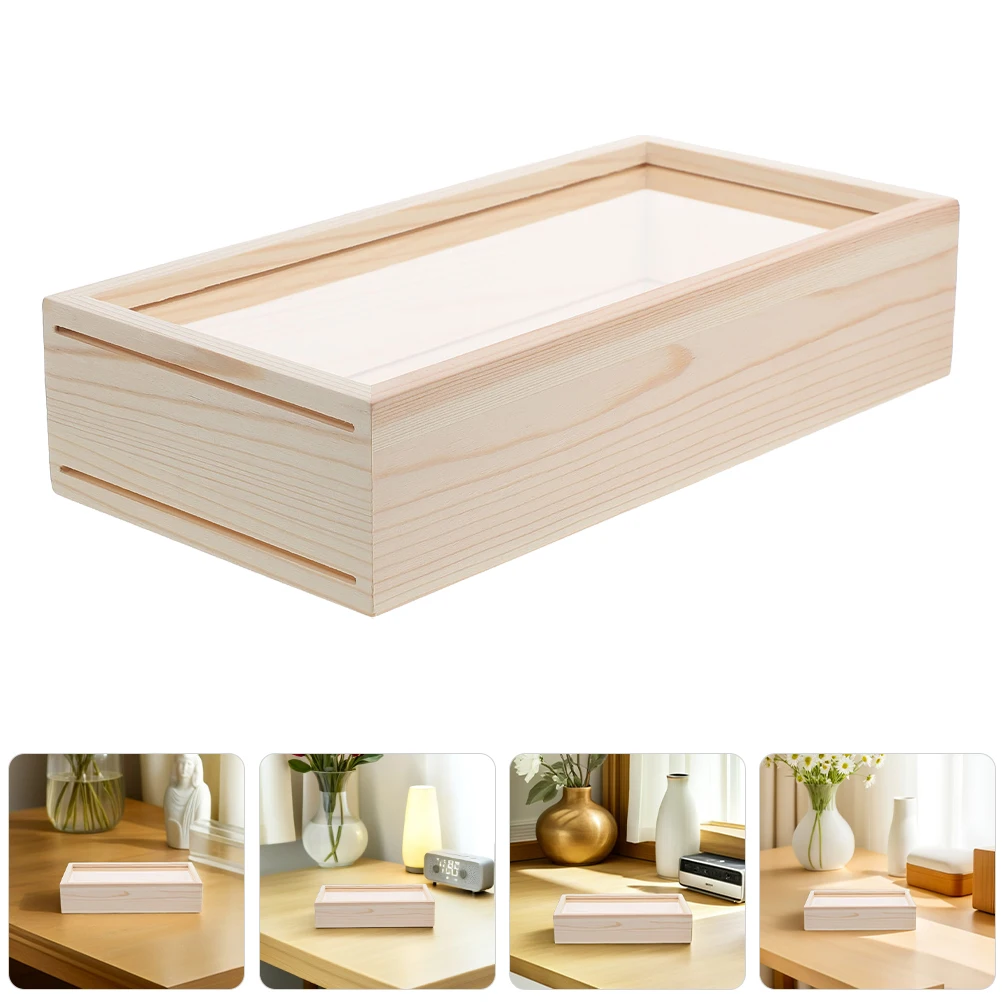 

2pcs Creative Dry Flower Diy Acrylic Display Shadow Box For Pressed Flowers Plants Clear Reusable Storage Home Decoration