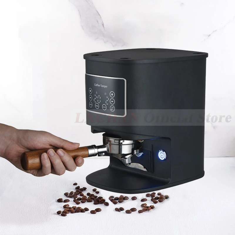 LXCHAN-cafetera eléctrica LT58 con pantalla táctil, máquina automática de café Espresso de acero inoxidable, 58mm, 10-30KG