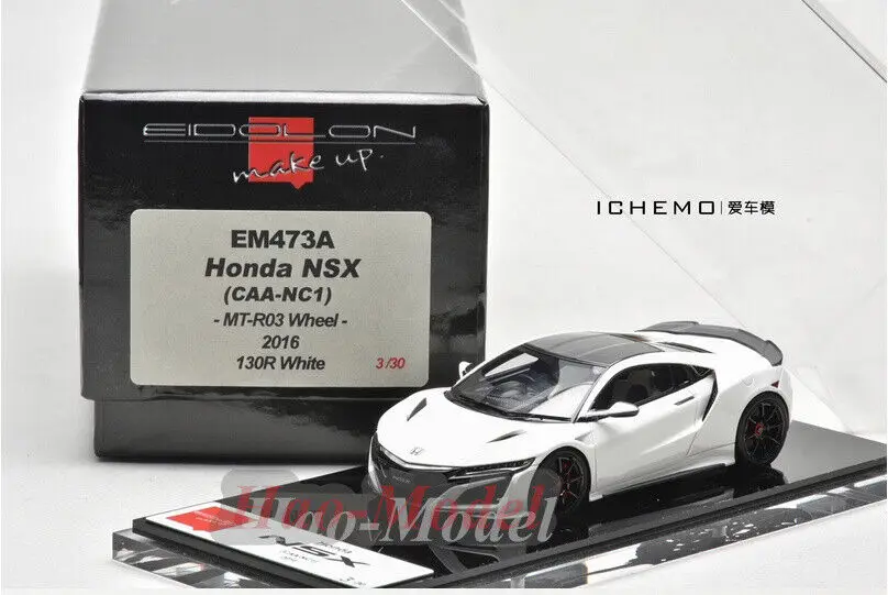 Make Up 1:43 For Honda NSX CAA-NC1 130R Resin Car Model Metal Diecast Simulation Toy Boys Birthday Gift Hobby Display Collection