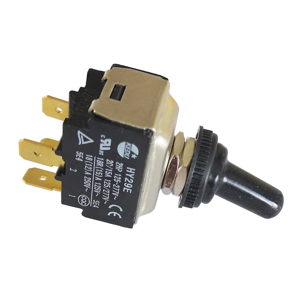 KEDU HY29E Industrial Toggle Switches,125-277V, 4 Pin Rocker Arm Toggle Switches for Coffee Machine, Lamp, Trailer Restorations