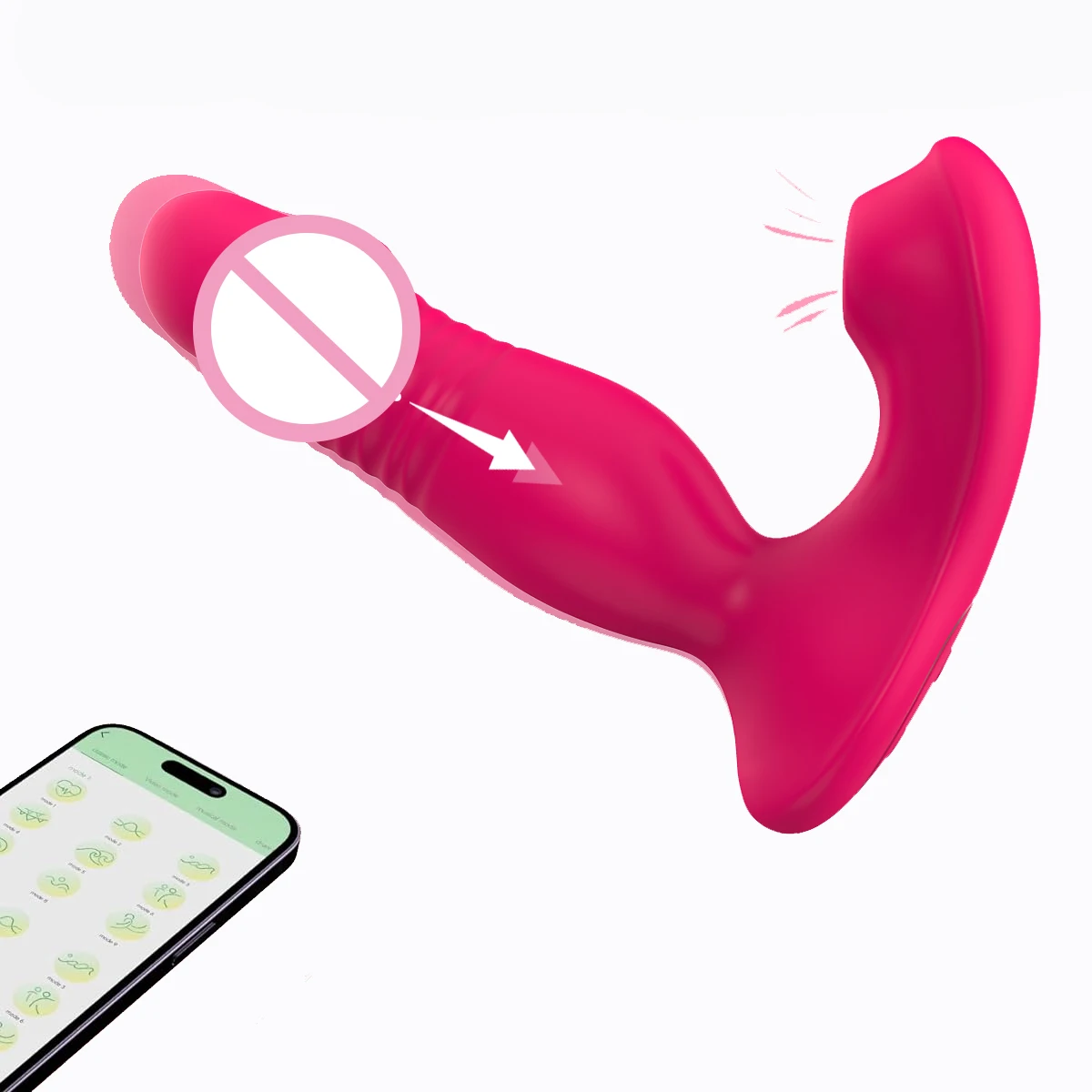 Thrusting Dildo Sucking Vibrator Sex Toy for Women Clit Stimulator 9 Mode G Spot Clit Nipple Wearable Vibrator Adult Product 18+