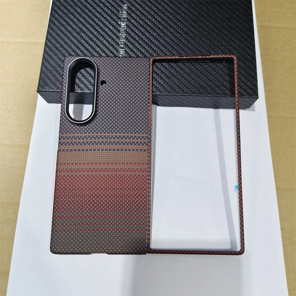 สำหรับซัมซุง กาแลคซี่ ซีพับ 7 เคสคาร์บอนไฟเบอร์อะรามิดเคฟลาร์ฝาครอบเกราะน้ำหนักเบาบางเฉียบฝาครอบป้องกันทนทานทนทาน