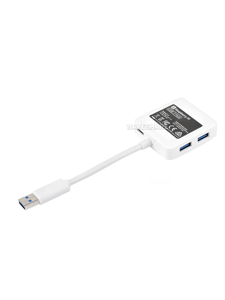 공식 라즈베리 파이 USB 3 허브, 다운 스트림 USB 3.0, A 타입 포트 4 개 확장, 데이터 전송 속도 최대 5 Gbps, 파이 USB 3 허브