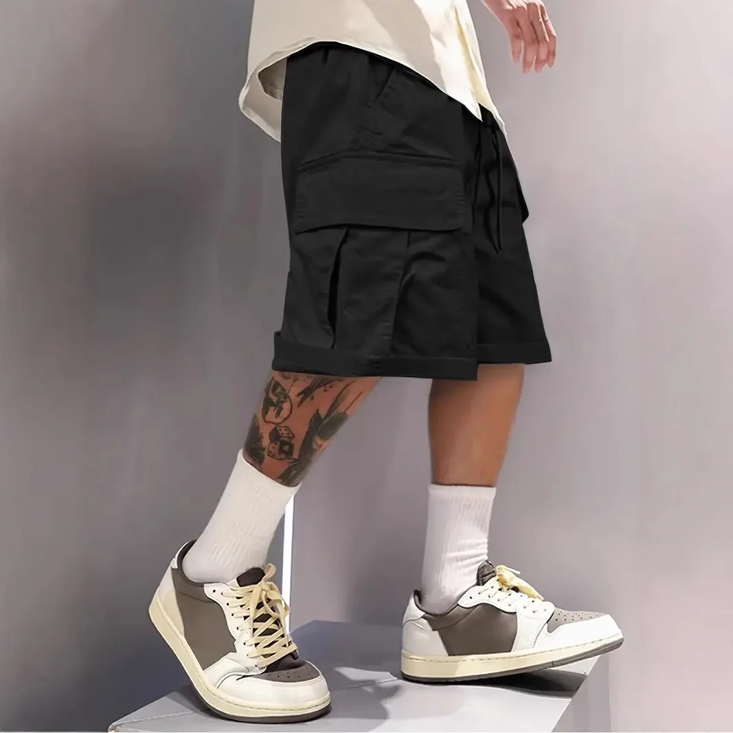 

Men's Cargo Shorts Summer Leisure Multi-pocket Lightweight Tactical Outdoor Hiking Shorts Beach Versatile Street