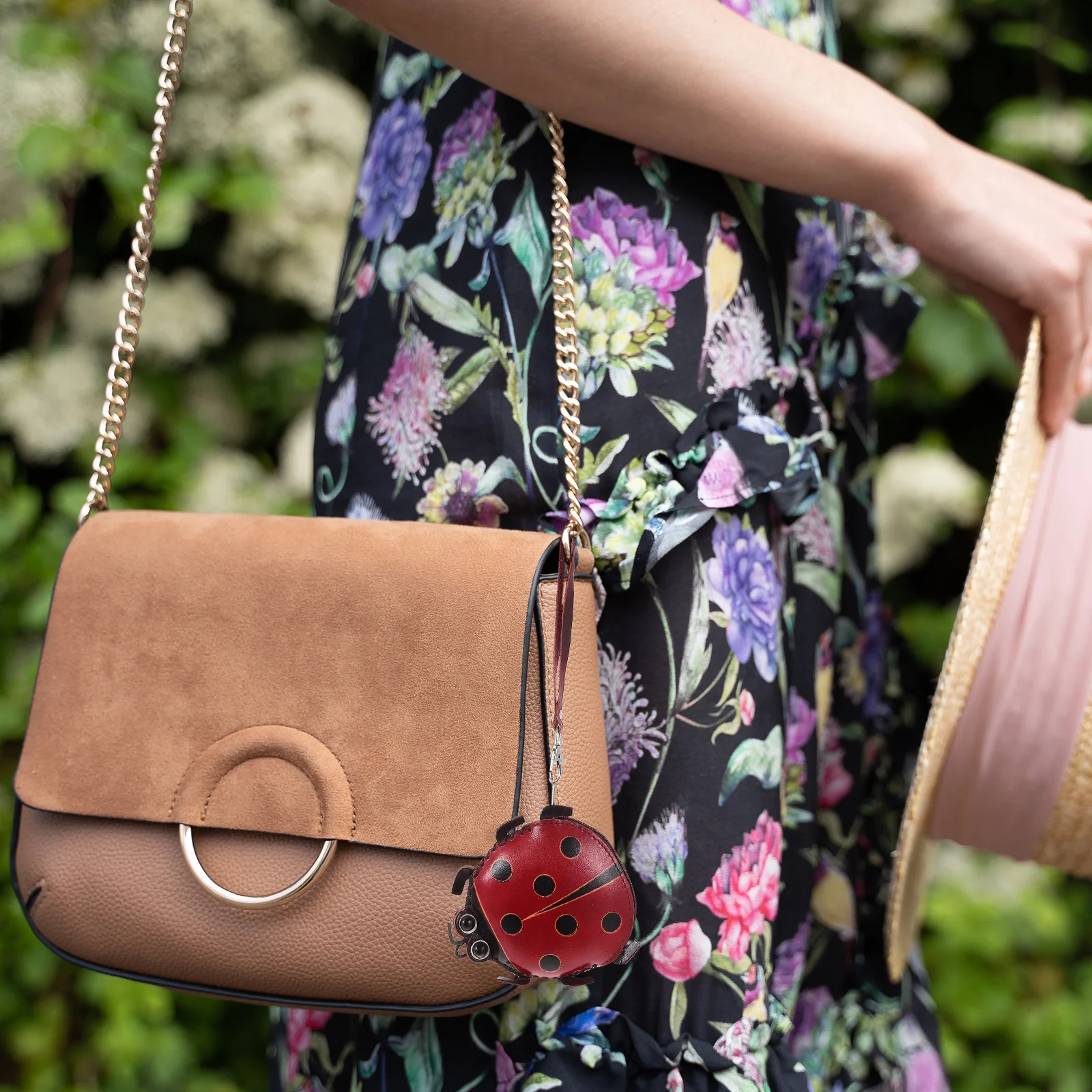 

Red Ladybug Coin Purse for Women Handmade Zippered Small Wallet Organized Credit Card Holder Gift for Her Daily Carry
