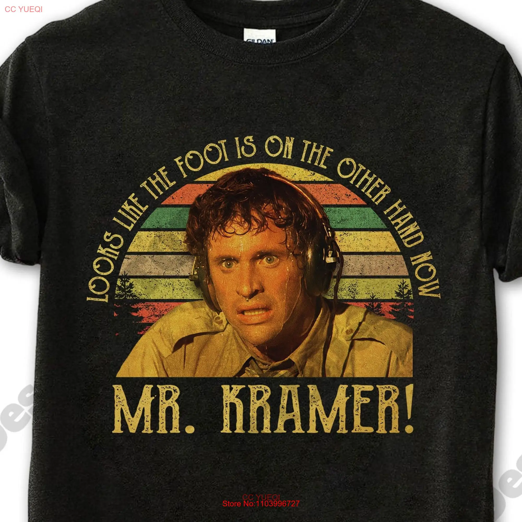 Airplane T Shirt Ted Striker Looks Like The Foot Is On Other Hand Now Mr Kramer Vintage 1980s Movies Quote