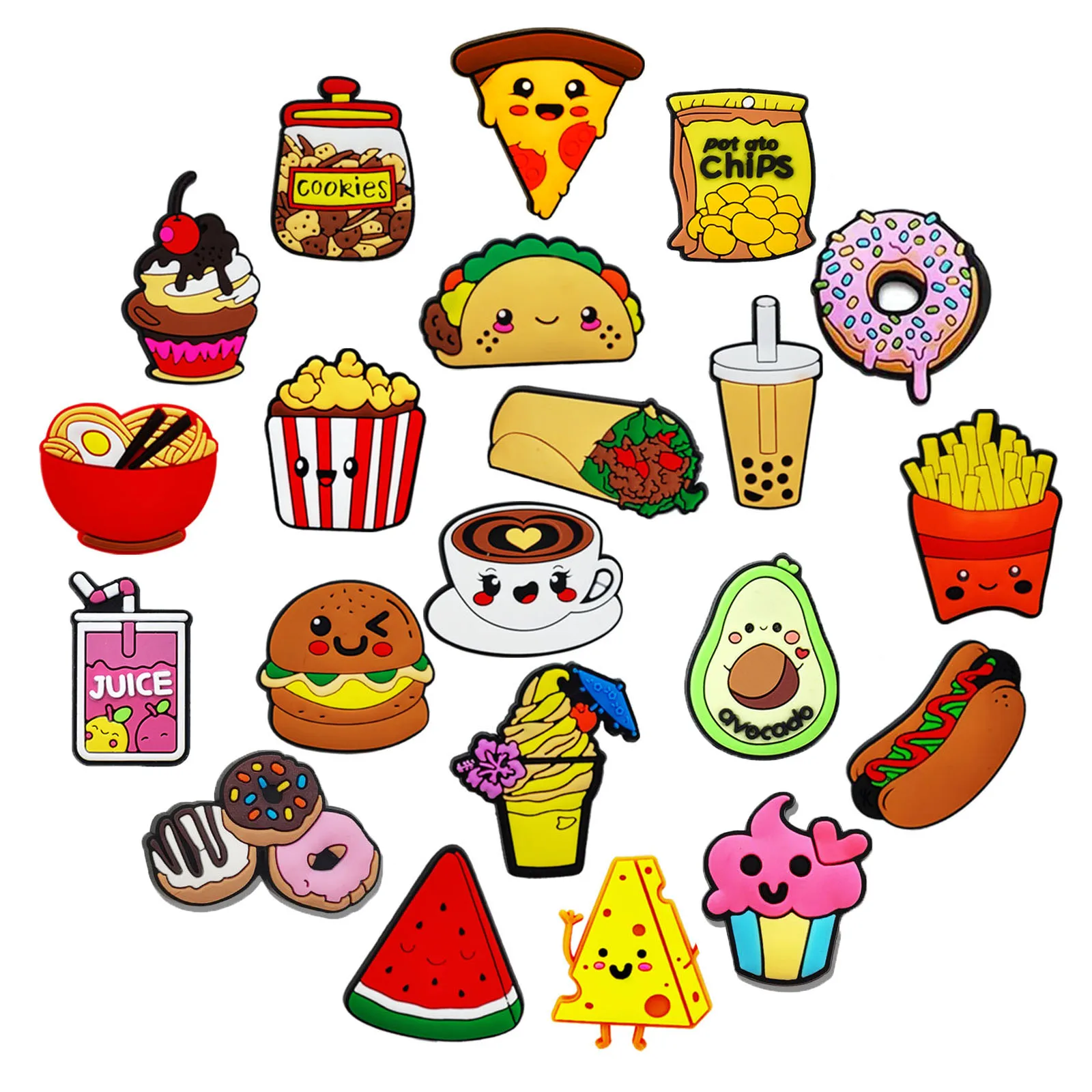 21Pcs Food Donut Se…