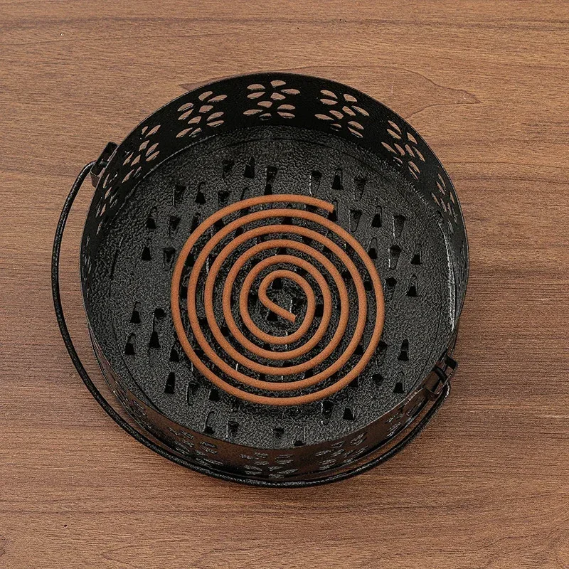 Portable Mosquito Coil Tray Holder Home Insect Repellent Anti-fire Sandalwood Incense Burner Box Anti-Mosquito Incense Supplies