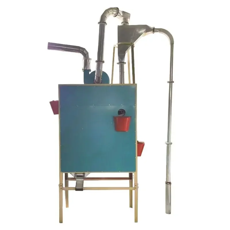 Small automatic grain cleaning machine double-layer vibration impurity machine equipment