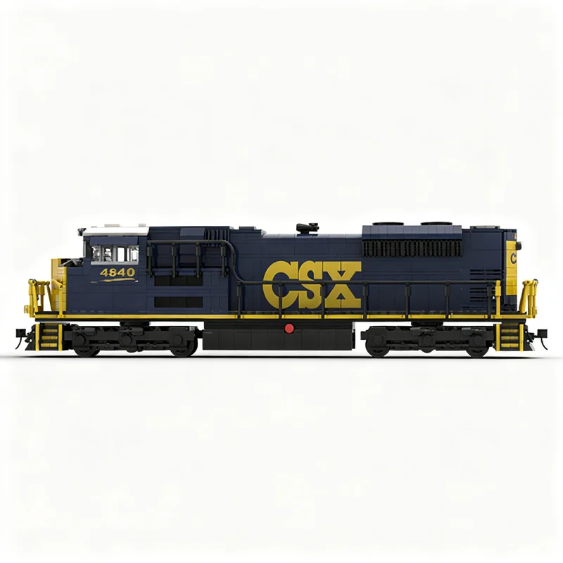 2016pcs MOC CSX SD70ACE Train Model Building blocks Construction Christmas gifts toy creative DIY idea Brick toys Architecture