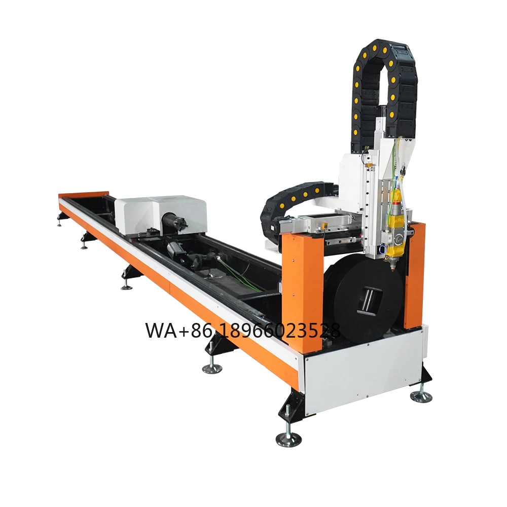 Simple tube  cutting machine CNC 120mm cutting small fiber  tube cutter cost-effectiveness