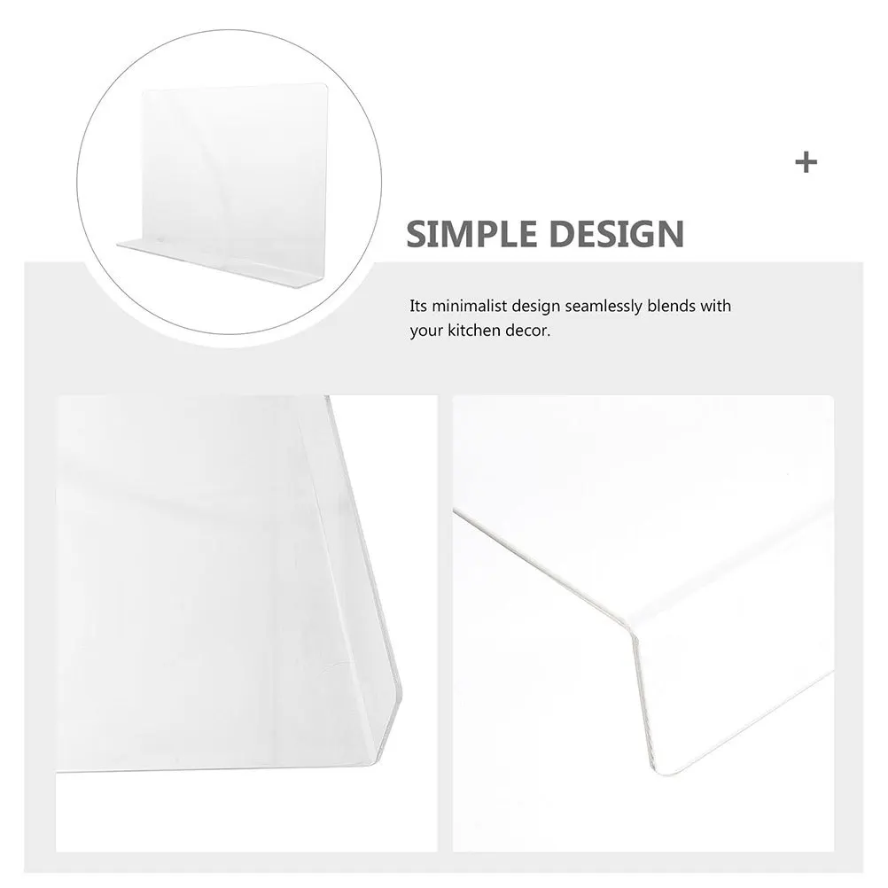 

S Size Acrylic Splash Guard for Sink Kitchen Bathroom Water Splashing-Proof Baffle Board Anti-Splashing Guard for Countertop