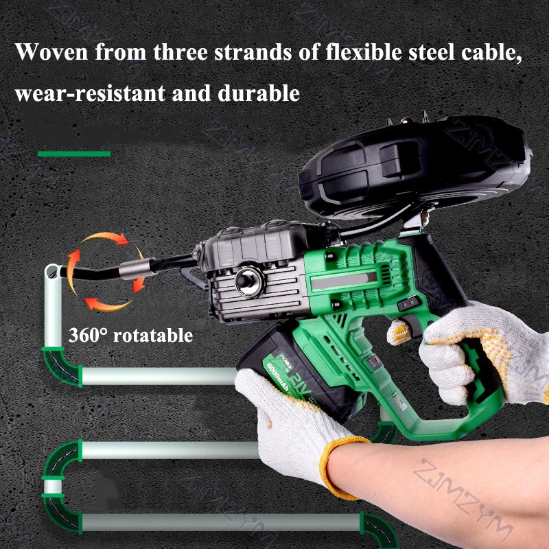 Brushless Electric Cable Puller Through Wall Wire Threader Automatic Wire Pulling Machine for Construction & Home Wiring