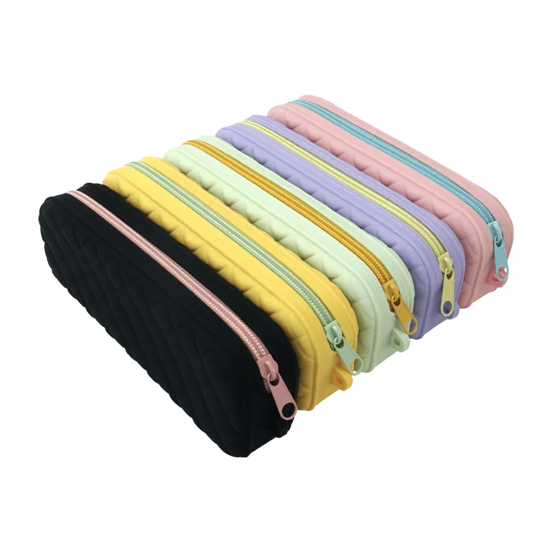 

Waterproof Pencil Case Multi-Function Cosmetics Storage Bag Large Capacity Pencil Case Large Capacity Portable Silicone Pen Bag