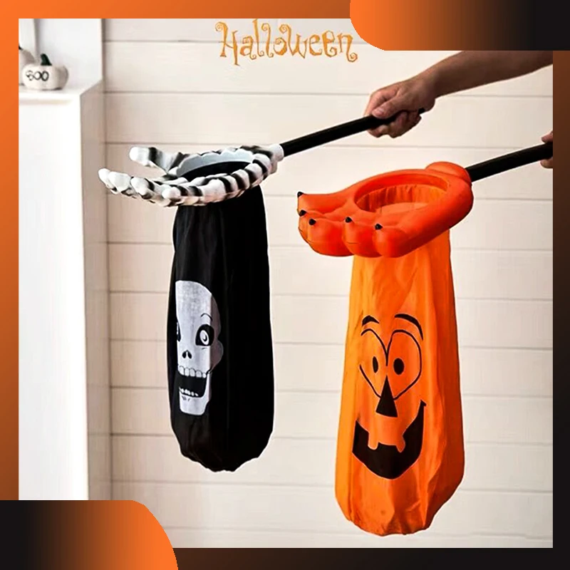 Halloween Trick or Treat Bag Creative Hand Palm Shaped Candy Bag Halloween Children Candy Props Halloween Party Decor Kids gifts