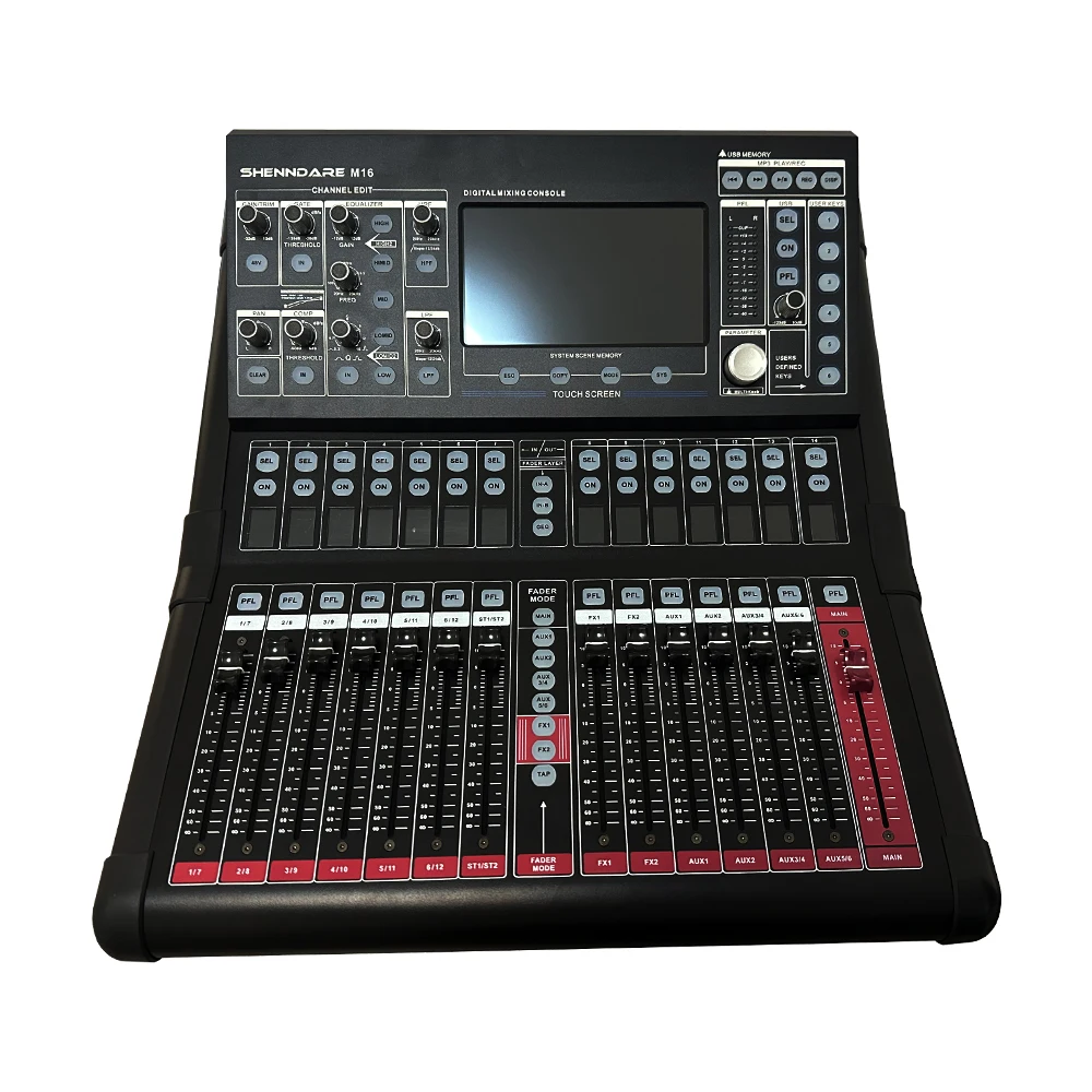 M16 Console Digital Mixing 18 Channel Professional Digital Mixer DJ Audio Console Mixer Professional Audio Sound  table System