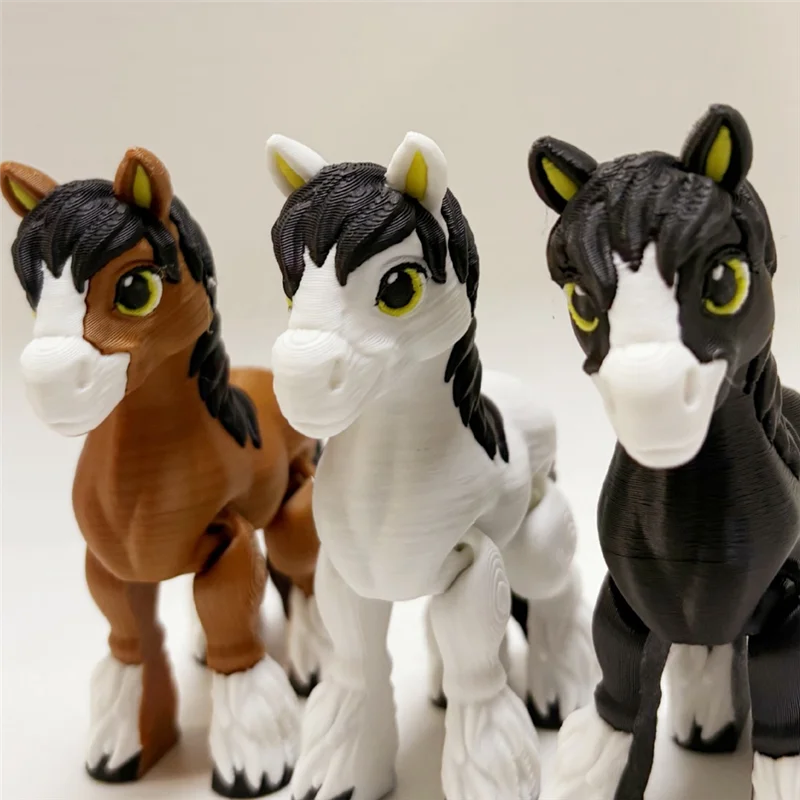 Movable Multi-Jointed Figurine 3D Printed For Home Decor Desk Accessories Friend S Gifts 3Pcs High-Quality