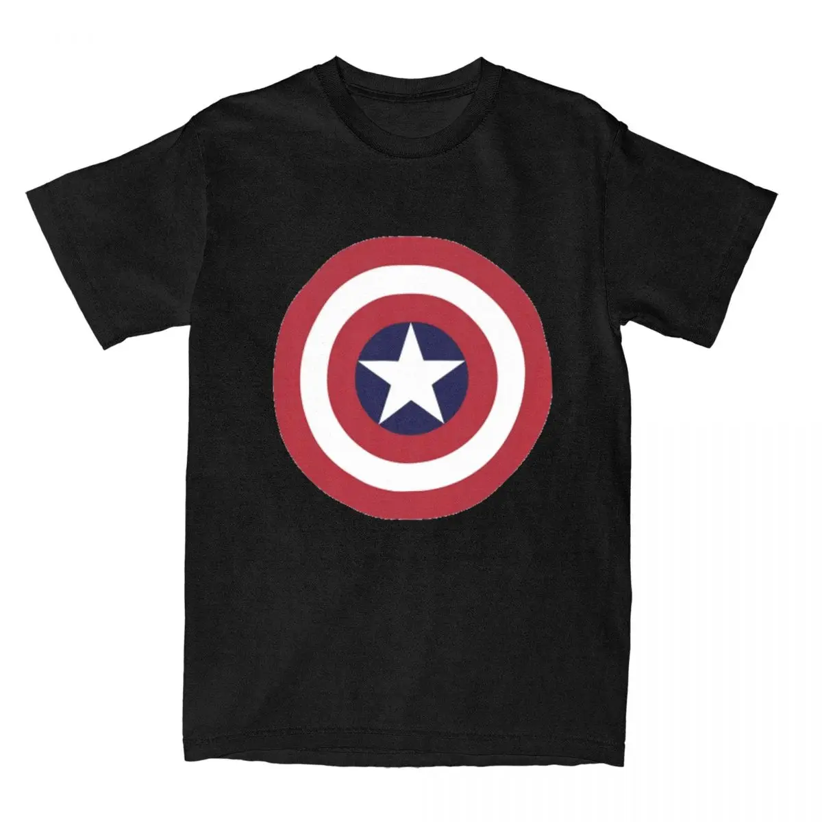 Men Women\'s Super Hero Captain America Shirt Accessories Pure Cotton T-shirt Clothes Street Wearing Tees All Seasons