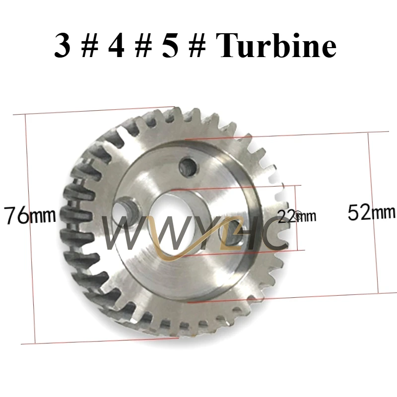 Suitable for Turret Milling Machine Accessories Three Ball Handle Locking Handle Table Lifting Crank 3 #4 #turbine  Worm
