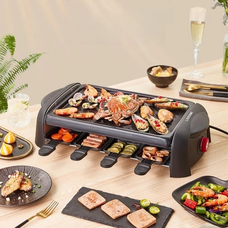 BBQ Grill & Griddle Machine Dual-Layer Non-Stick Electric Barbecue Pan KL-J4300 Indoor Grill Smokeless Grill