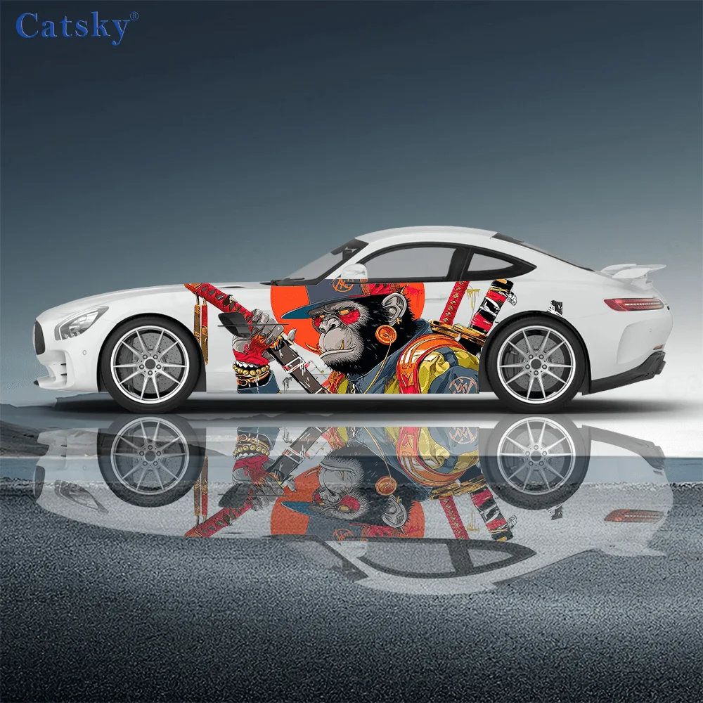 

Monkey Warrior Pattern Stickers for Car Body and Door Side Decorations Suitable for All General Motors Cars car vinyl wraps