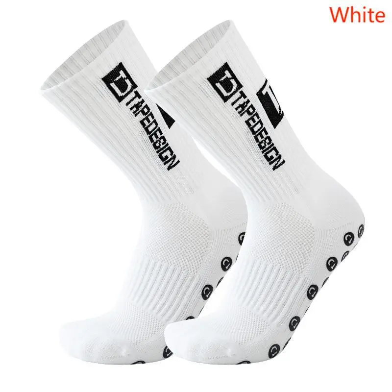 Meias de futebol antiderrapante Mid Calf, esporte futebol, ciclismo, antiderrapante, novo