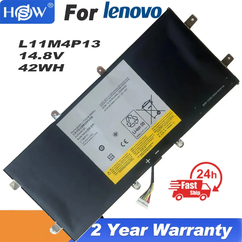 

42Wh L11M4P13 4ICP4/56/126 Laptop Battery For LENOVO IdeaPad Yoga 11 11S Ultrabook Yoga11-ITH 11S-IFI