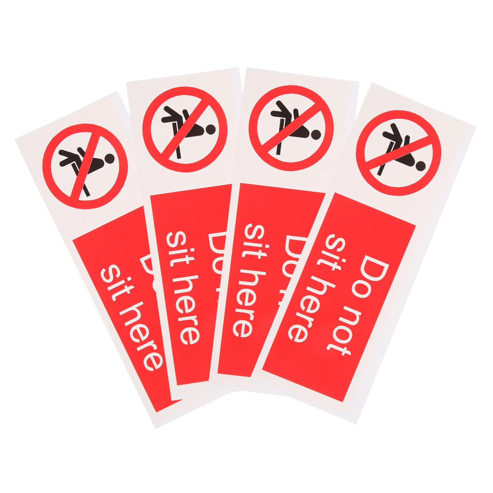 

Safety Warning Stickers Label Do Not Sit Here Sign Sitting and Lying Pvc Self-adhesive Signs