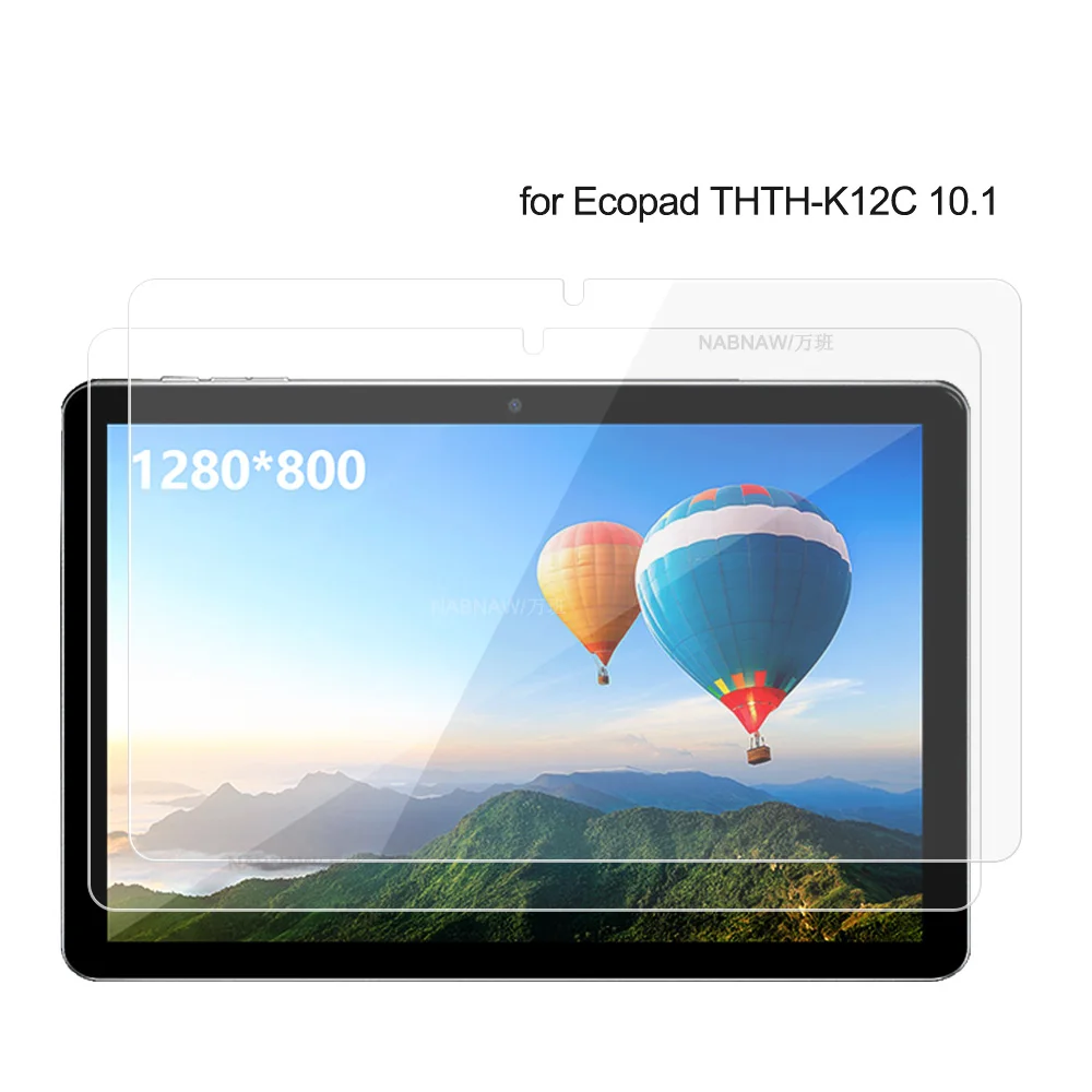 Protector de pantalla de vidrio templado HD a prueba de arañazos para tableta Ecopad THTH-K12C 10,1, película protectora dura, 2 piezas