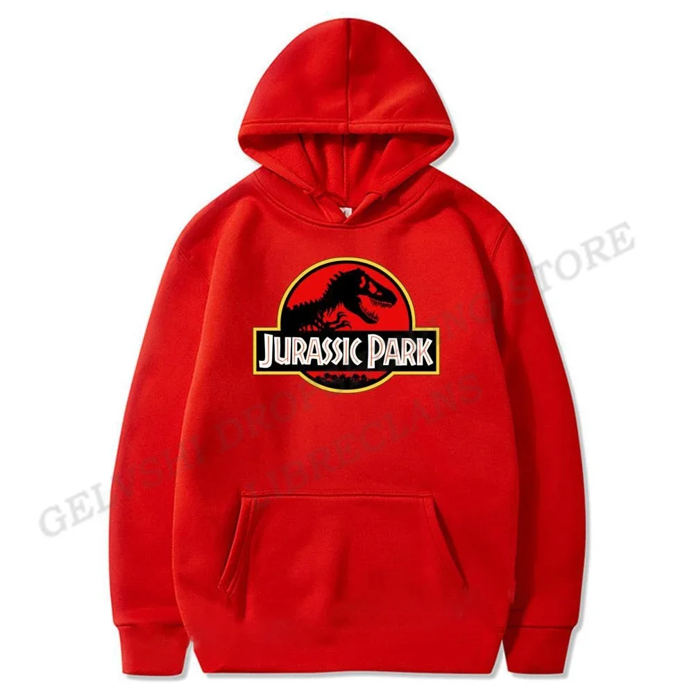 Jurassic Park Hoodies Vintage Print Sweatshirts Men Women Fashion Neutral Loose Sweatshirt Oversized Hoodie Tracksuit Clothing