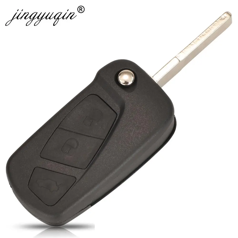 jingyuqin 1838586 433MHz ID46-PCF7946 Chip Flip Car Key For Ford KA 2008-2016 SIP22 3 Buttons Remote Folding Key Control Fob