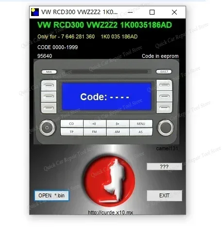 

Калькулятор автомобильного радиокода V.2.0, разблокировка кода автомобильного радио, автомобильная стереосистема/радиокод/рекорда/диск через 170 шт. код для VW/Ford/Becker