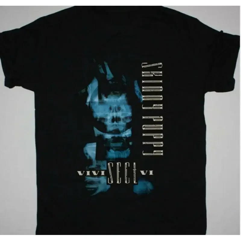 Vintage 90s SKINNY PUPPY VIVISECTVI T Shirt Cotton Black S 2345XL