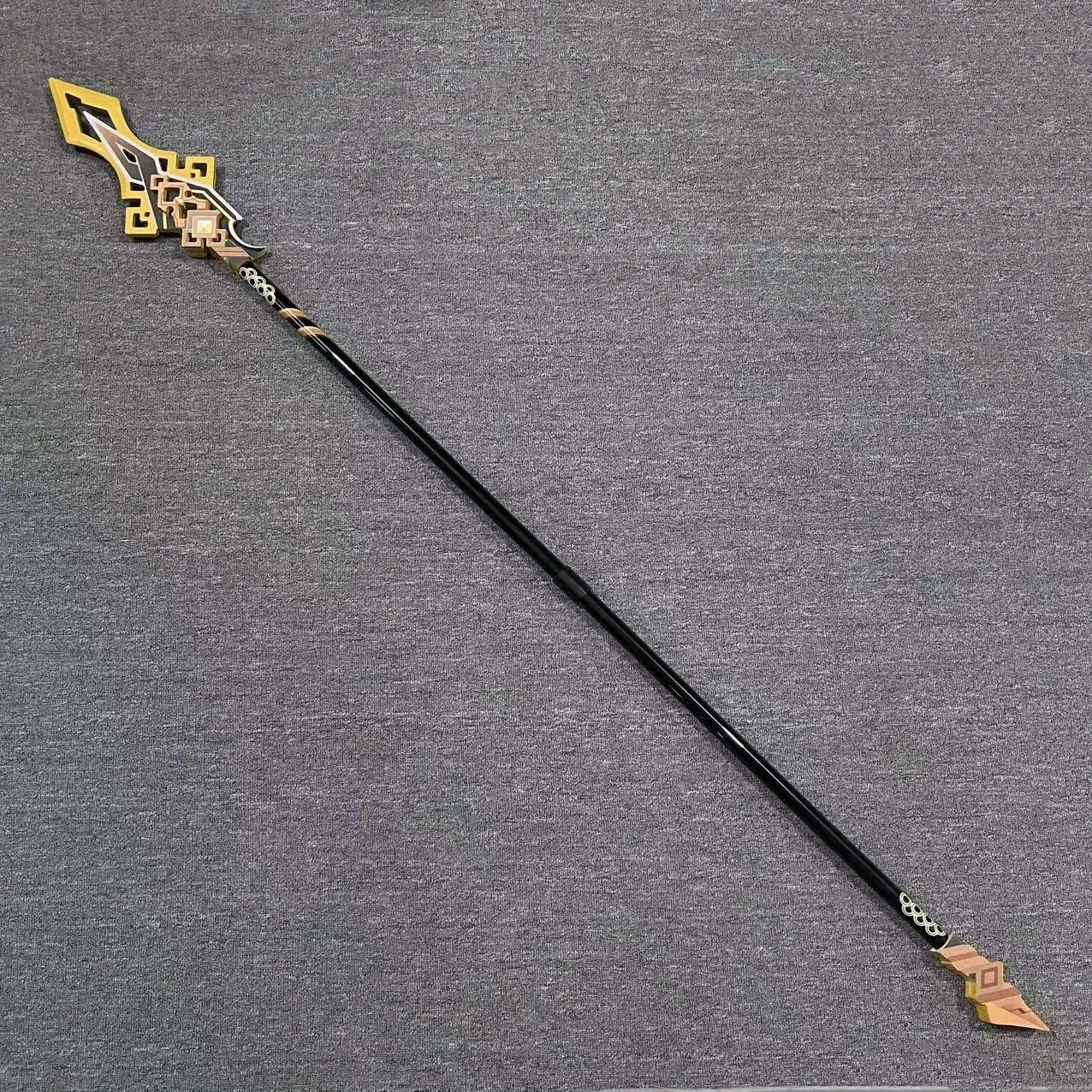 70 بوصة كبيرة Zhongli الرمح كاتانا تأثيري الدعامة أنيمي جينشين تأثير السيف الحجم الحقيقي اليابانية كاتانا الأصلي الساموراي صابر لعبة