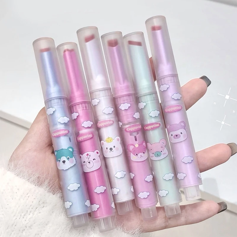 CAPPUVINI Argilla per labbra opaca di ispirazione agli animali - Finitura opaca in velluto, balsamo per labbra a lunga tenuta, Rich Color Payoff