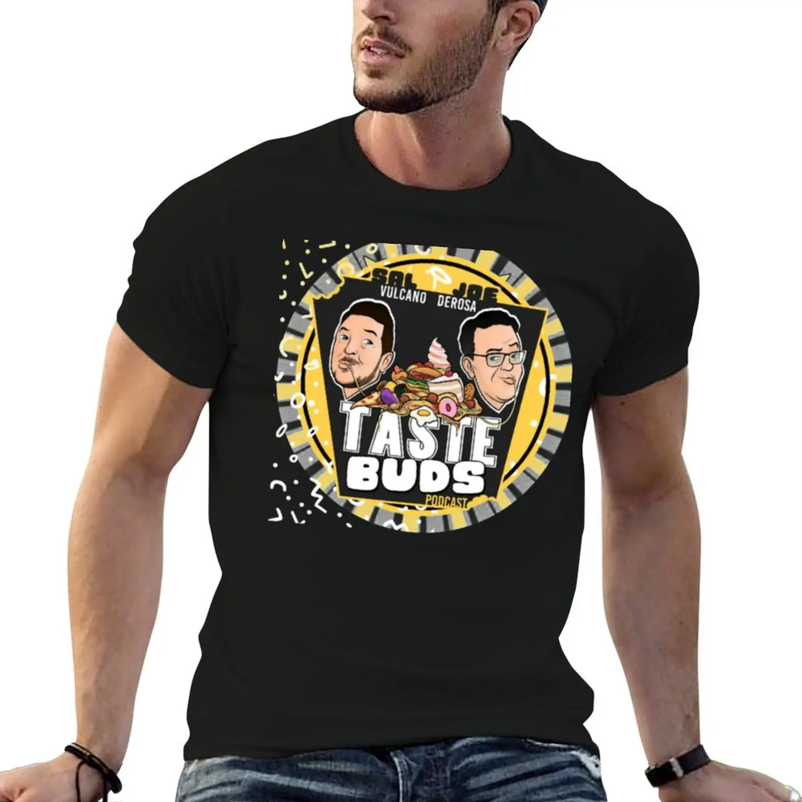 Taste Buds Podcast T-Shirt Casual Minimalist Short Sleeve Top