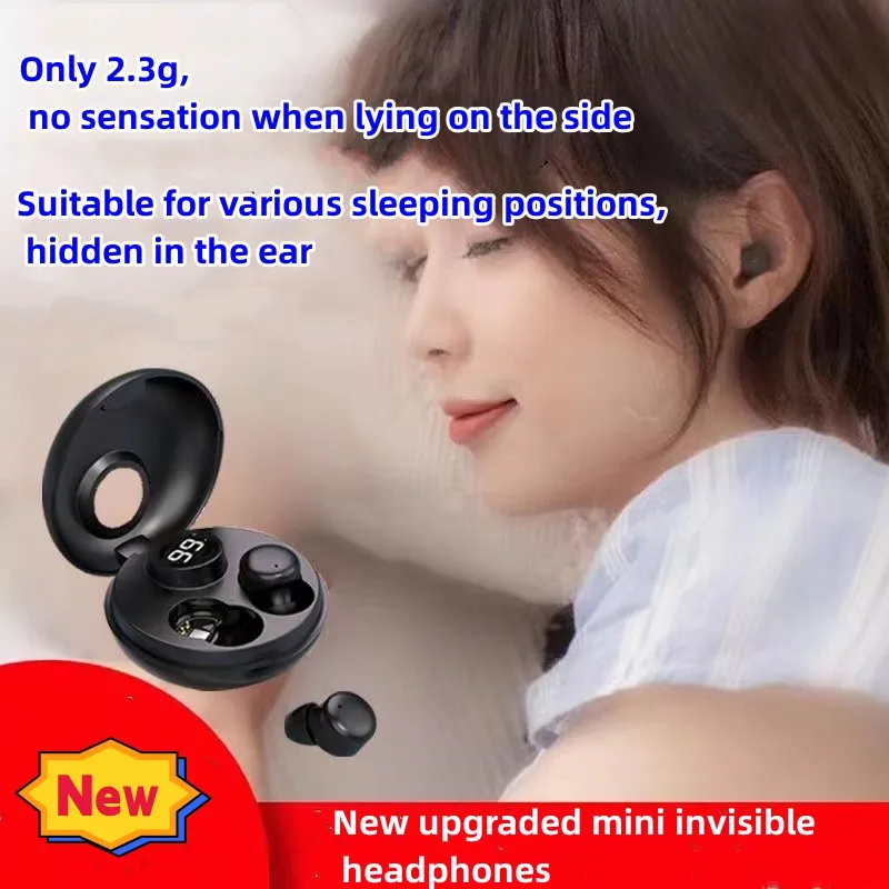 New upgraded third-generation Headset noise reduction sleep Earbuds Bluetooth earphones invisible mini ultra small headphones