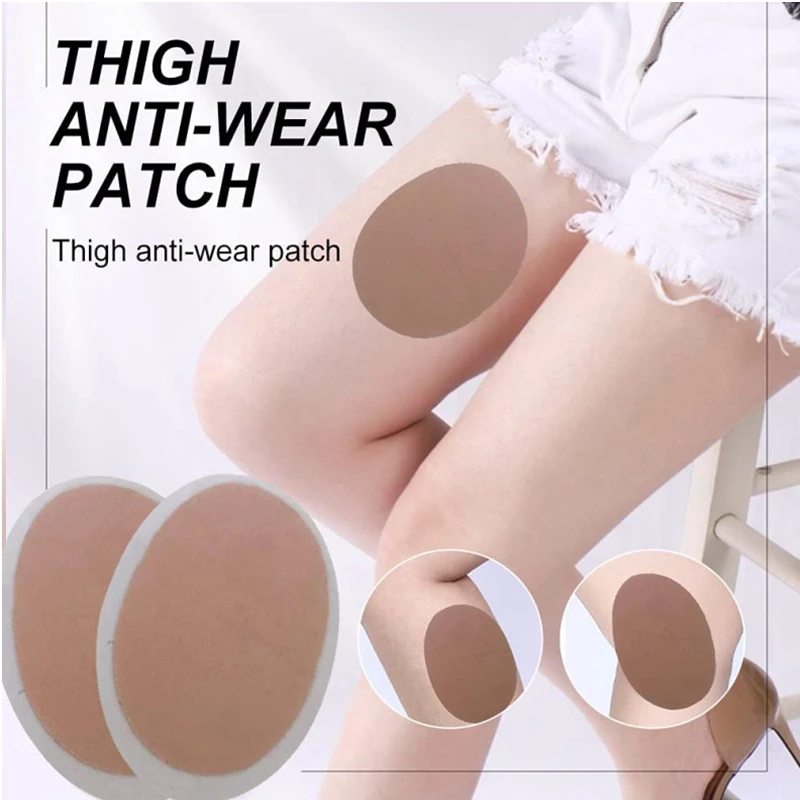 2022 New 1 Pair Anti-Friction Thigh Tape Sweat Absorption Spandex Soft Pad Invisible Body Patches Outdoor Sports Travel Tools