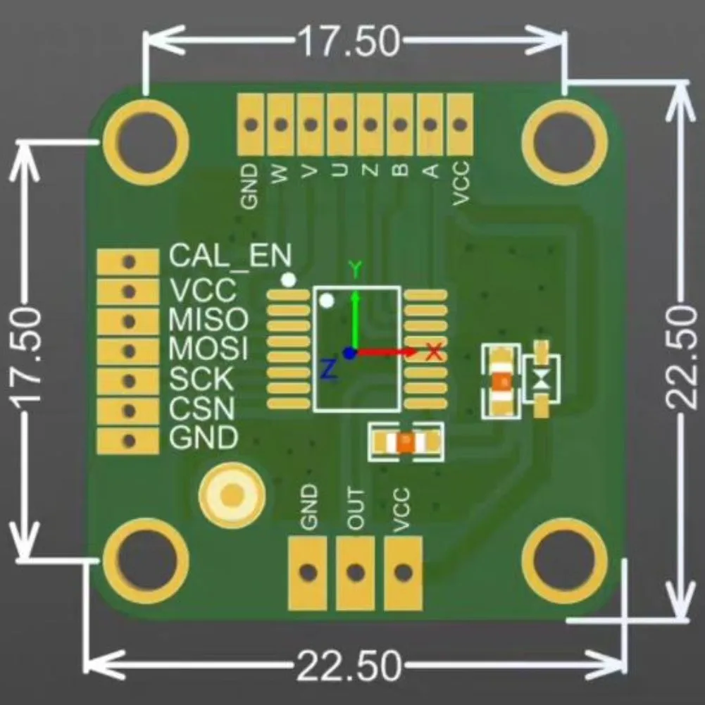 MT6835 Magnetic Encoder Module PWM/SPI Brushless Motor 21-BIT Encoder With Magnet Replacement For AS5048 Brushless Motor