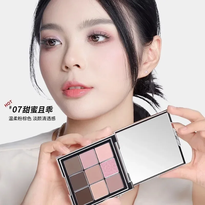 Shedella Fantasy 9 Color Eyeshadow Palette Music Festival Color Macaron Purple Maillard Makeup Palette