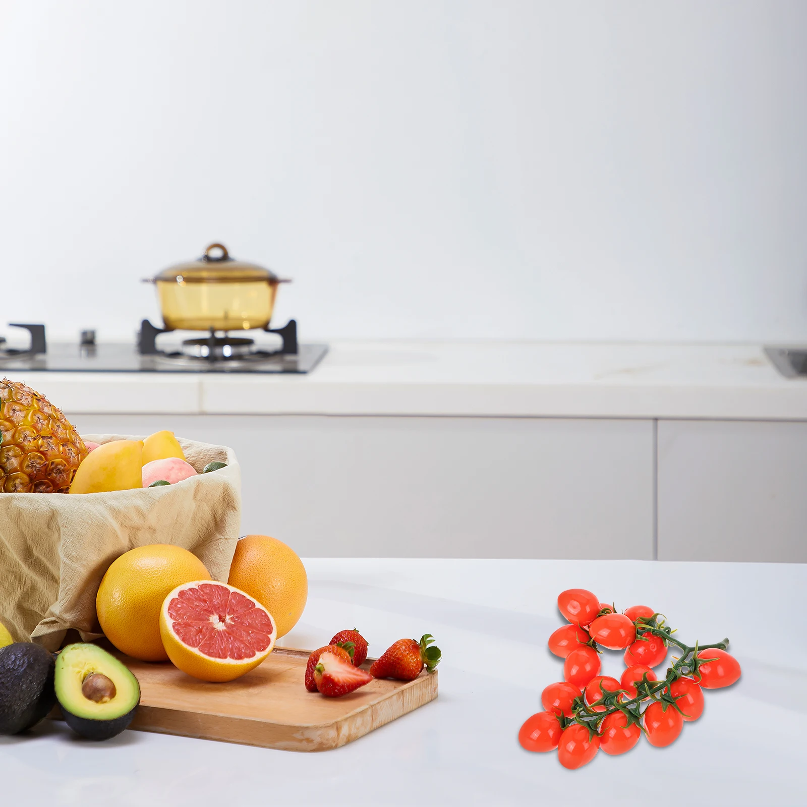 

Fake Cherry Tomatoes Realistic Color Size Decoration Home Party Photography Prop Artificial Tomato Display Fake Tomato