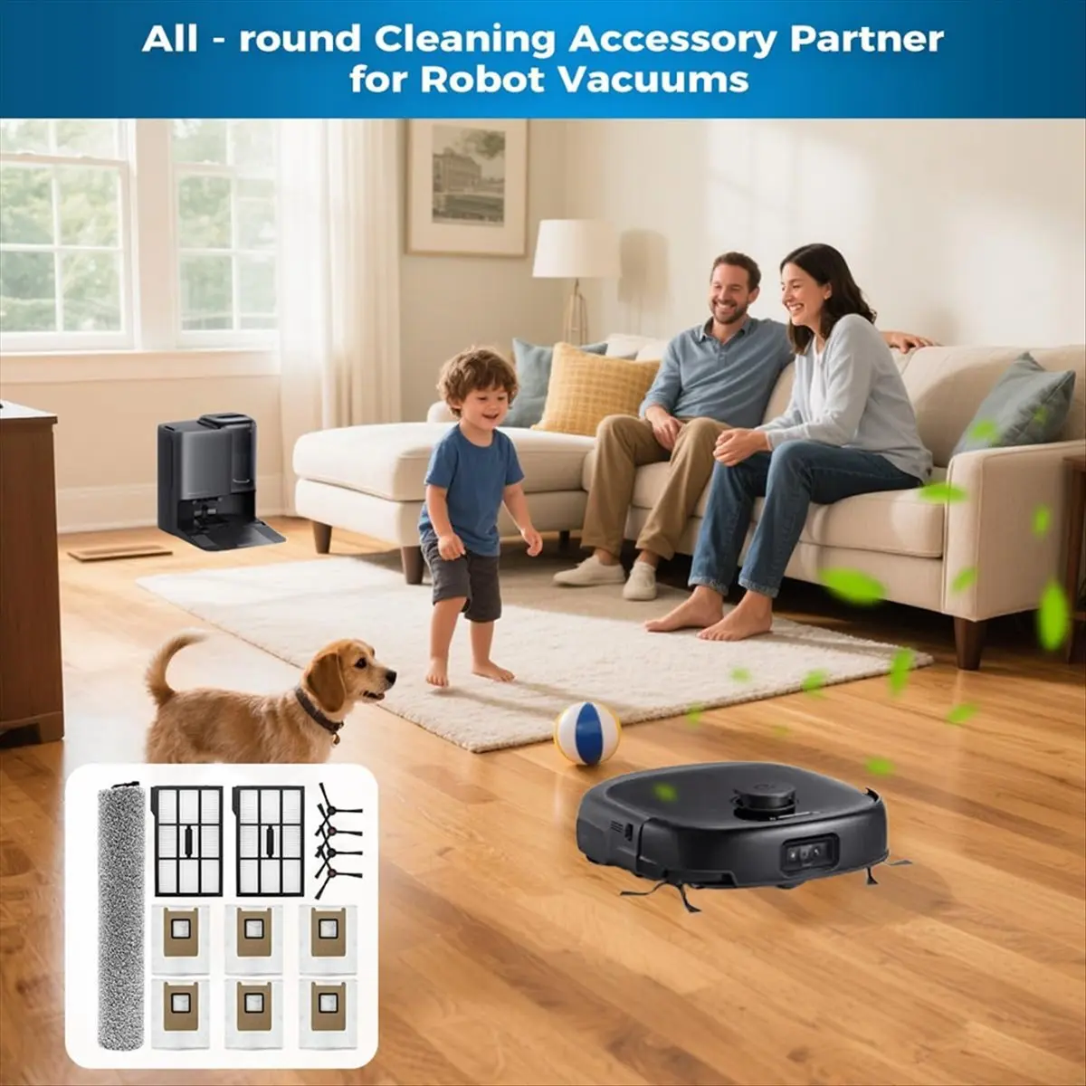 12-個ローラーブラシサイドブラシダストバッグフィルター-e25-オムニ-e28-オムニロボット掃除機部分用