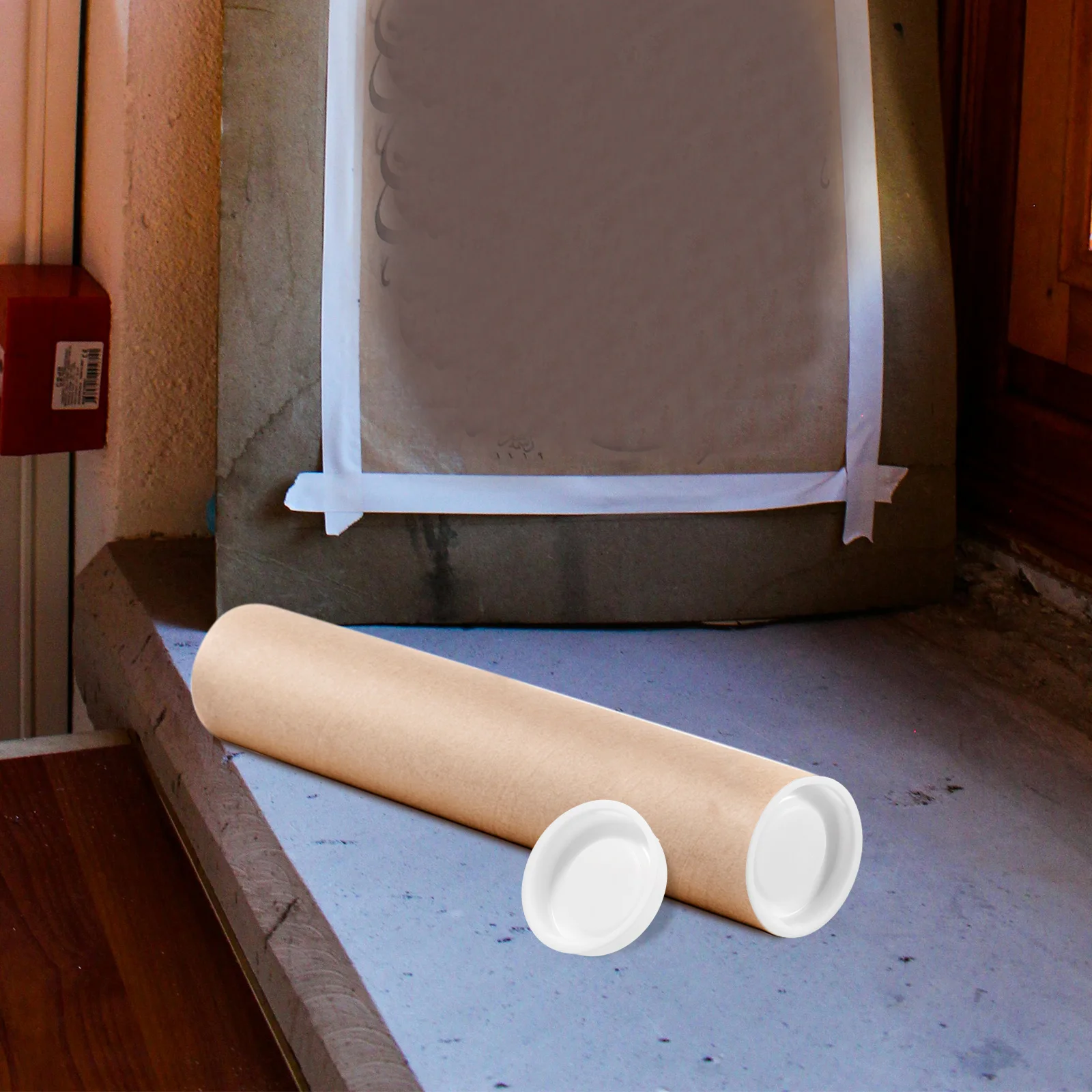 Tappi terminali per tubi postali in plastica da 100 pezzi Tappi sicuri a scatto per tubi per poster di carta Tappi rotondi multiuso Tappi terminali rotondi